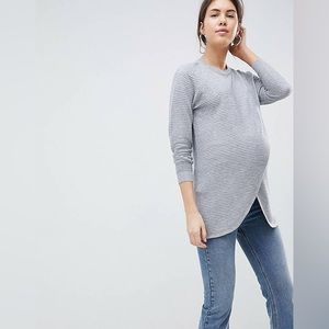 ASOS Grey Maternity/Nursing Sweater